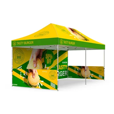 High Quality Outdoor Waterproof Exhibition Advertising 10x10 Canopy Tent Oxford Fabric Pop up Tent Customized Factory