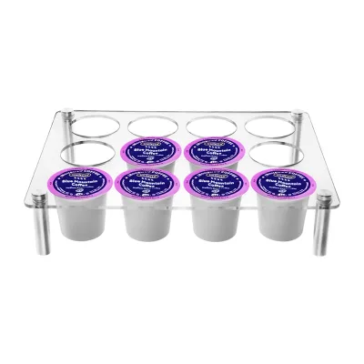 Wholesale Price Acrylic Coffee Pods Display Rack & Storage Organizer Compatible With K-Cups for Office Home Kitchen