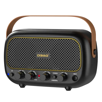 Mini Rechargeable Guitar Amplifier Portable Sound Boost for Electric Guitars