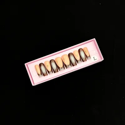 High Quality Customizable Designed Full Covered Press on Nails 100% Acrylic Press on Nail Hand Paint XXL