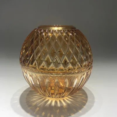 Luxury Cut Crystal Round Tissue Box Holder Elegant Desktop Napkin Dispenser For Coffee Table Bedroom Hotel Decor