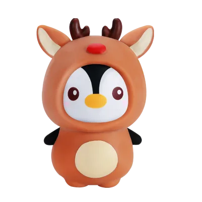 Wholesale Diy Assembly Newest Novelty Penguin Dress up Animals Cute Fidget Squishy Toy
