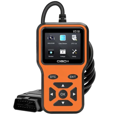 Certified OBD V519 OBD2 Scanner New Upgraded Car Fault Detection Diagnostic Instrument ELM327 Model Plastic Cable 1 Year