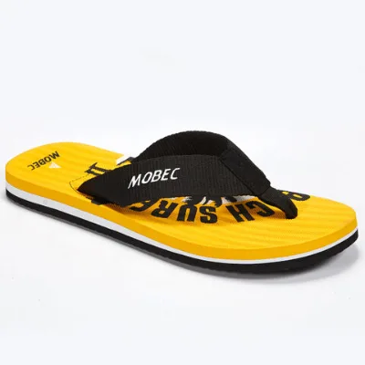 Good Quality Men's EVA Flip-flops OEM Customer Slippers with Transfer Printing Fashion outdoor beach Flip flop