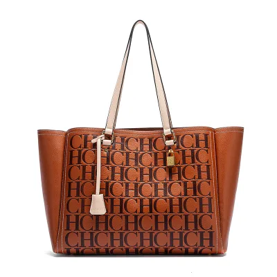 Wholesale Custom Full Imprinted Logo Tote Bag Luxury Bespoke Monogram Handbag Women Factory OEM ODM Private Label Large Capacity
