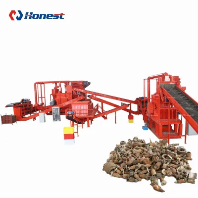 The Waste Stator and Rotor Shredding and Crushing Production Line Is Fully Automated and Saves Labor.