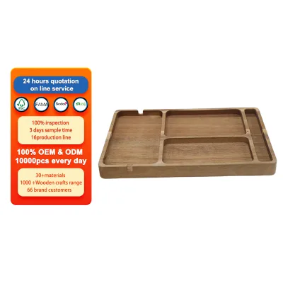 Decorative Solid Bamboo Wood Storage Box with Magnetic Slide Lid | with Memory Box