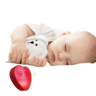 Customized Logo Mini Heartbeat Simulator Sound Box Heartbeat Dog Toy Sound Module for Stuffed Animals