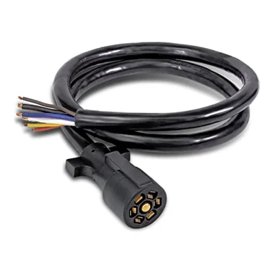 7 Pin Trailer Cable with Blade Plug for RV