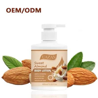 Custom Logo Perfume Sweet Almond Body Lotion Women Skin Care Whitening Brightening Moisturizing Body Lotion
