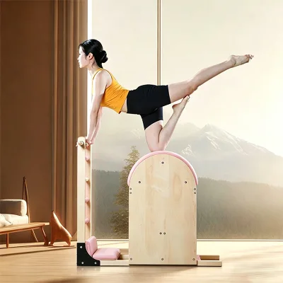 Factory Supply Pilates Ladder Barrel Wooden Ladder Barrel Equipment Gym Fitness Yoga Ladder Barrel