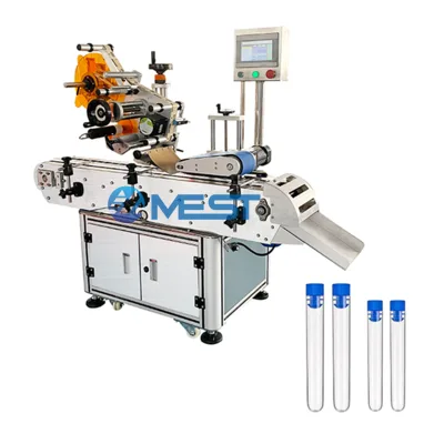 Automatic Syringes Labeling Machine Pop Top Pre Roll Tube Labeling Machine Sticker Blood Collection Tube Labeling Machine