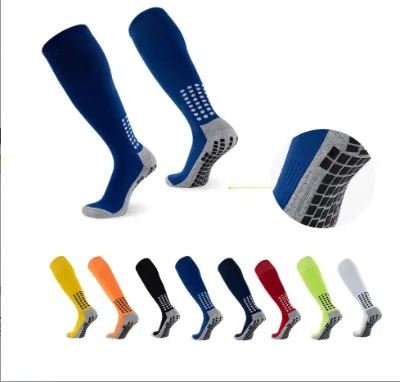 Anti Slip Soccer Socks Football Compression Custom Logo Socks Basketball Crew Running Outdoor Sports Long Grip Socks