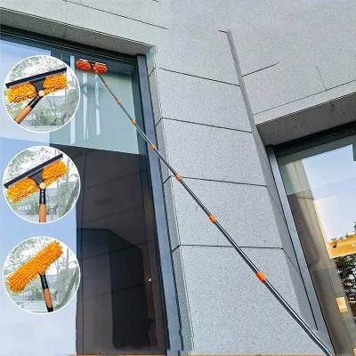 Stainless Steel Auto Care Accessories Car Mop Washer Foam Wash Chenille Brush Windscreen Roof Window Cleaning Maintenance