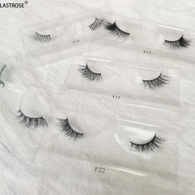 Natural Soft Faux Mink Half Eyelashes Private Label Short Corner Half Eyelashes Faux Mink 3d Half Lashes