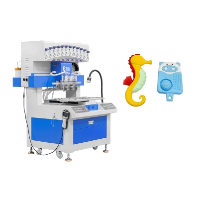 12 Color Making Machine for Silicone Toy Product Toy PVC Doll Making Machine 3D Silicone Patch Machine