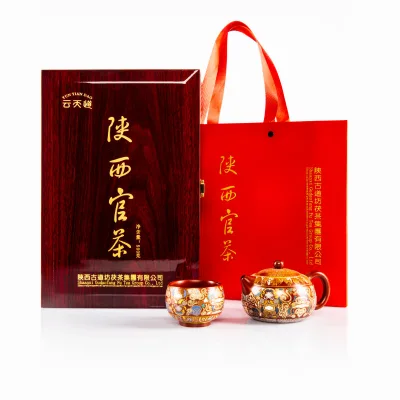 Gudaofang Factory Wholesale Dark Tea Bricks 500g 5-10 Years Traditional Handmade Compressed Tea with Aged Flavor Boxed