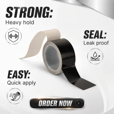 Anti-Static Black Double Sided PET Tape ESD Safe for Precision Electronic Parts Temporary Fixing Tape