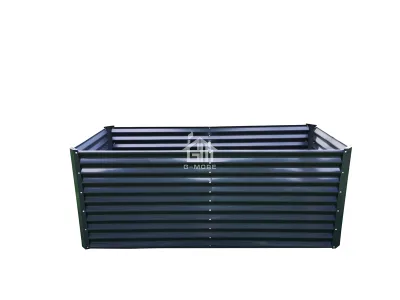 Outdoor Metal Raised Garden Bed for Patio and Backyard Large Steel Planter Box for Flowers and Vegetables