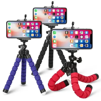 Tripods Tripod for Phone Mobile Camera Holder Clip Smartphone Monopod Tripe Stand Octopus Mini Tripod Stativ for Phone