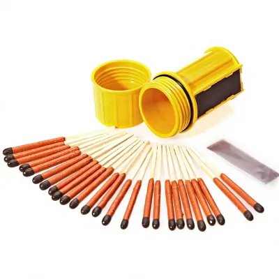Modern Match Kit Waterproof Case Survival Gear Stormproof Emergency Kit 25 Matches Made in China