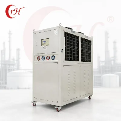 Construction Roller Air Cooled Lubrication Hydraulic Oil Chiller Industrial Mobile 5HP Hydraulic Cooling System 380V Fan