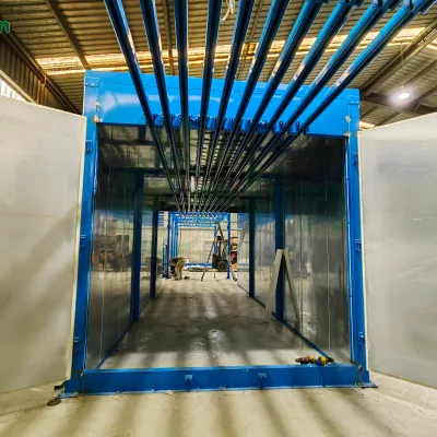 Steel Substrate Curing Oven with PLC Core Components :electrostati Metal Coating Machinery