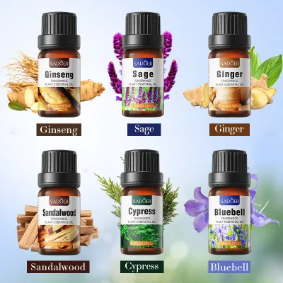 OEM SADOER Wholesale Beauty Cosmetics Lavender Compound Essential Oil Natural Tea Tree Rosemary Herb Whitening Hydrating Body