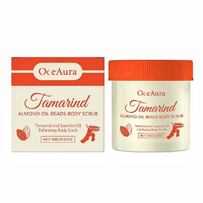 Private Label Body Scrub Brightening Whitening Moisturizing Refreshing Cleaning Exfoliating Natural Almond Tamarind Body Scrubs