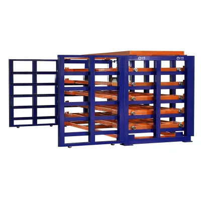 2 Axis Loading and Unalding Robot with Warehouse Steel Storage Rack 3000KG Payload Per Layer Industrial Storage Equipment