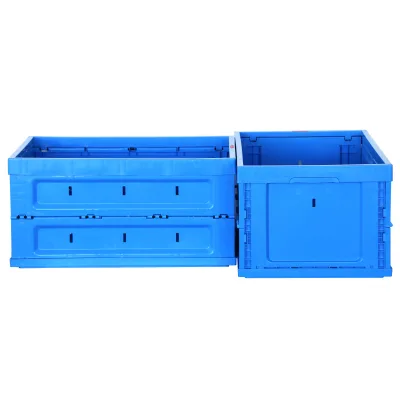 Wholesale Heavy-Duty Foldable Plastic Crate High-Strength Space-Saving Clothing Organizer for Household and Warehouse Use