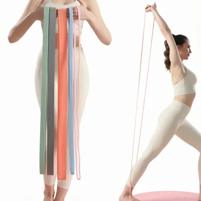 Factory Wholesale Silicone Resistance Band Loop Exercise Adults Color Elastic Stretch Yoga Fitness Accessories Home Gym High