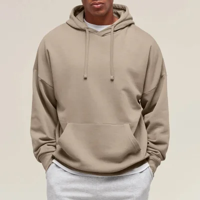 Wholesale Ultra Soft High Quality Custom Printing Design Oversize Men's Hoodie With Drawstring
