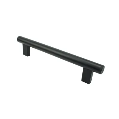 Tone Silver Aluminum Bar Bridge Pull Handle Black Nylon Post Mount Flat Cap for CNC Lathe Milling Machine Guard Door Equipment