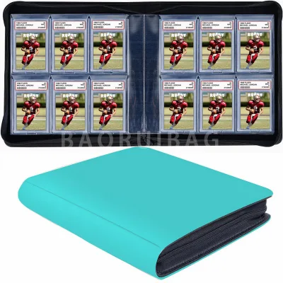 Large Capacity Graded Card Binder Slab Binder for Graded Cards Grading Slab Storage Zip Folder