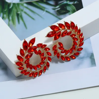 Earings 2026,Fashion Boho Clear Crystal Earrings for Women New Rhinestone Statement Earrings