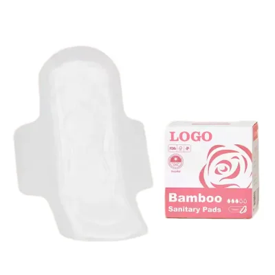 Super Absorbent Bamboo Pads Company's Bio Feminine Napkin Panty Liner Biodegradable Sanitary Towel Factory Direct