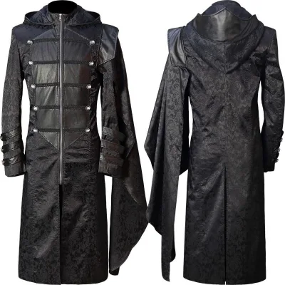 Anime Steampunk Halloween Costume Jacket for Men Adults