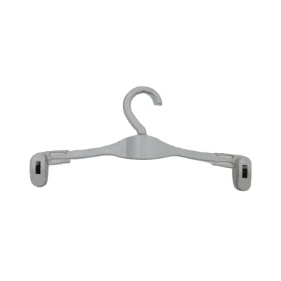 Grey Anti-Slip Plastic Clothing Organizer Hanger Single Multifunctional Classic Display Clip Space Saving