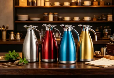 Manufacturer Price Vacuum Insulated 1.5L 2L Stainless Steel Coffee Thermos Flask 24-36 Hours Thermal Insulation Heat Resistant