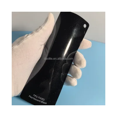 Pearlescent Black TPU Color Shift PPF, Instant Scratch Self-repair, Weatherproof Protective Wrap for Automotive Factory Paint