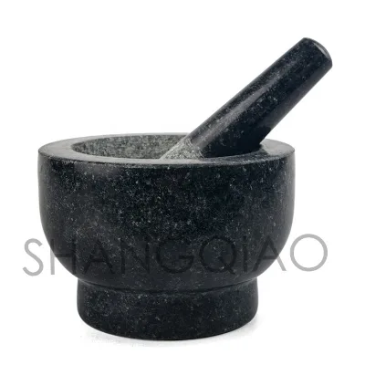 Mortar and Pestle Polished Mortar and Pestle Hot Selling Granite Herb & Spice Tools White Box or Color Box 300 Sets