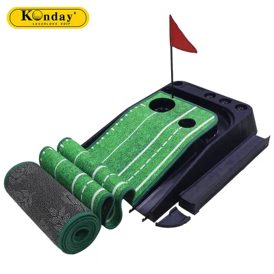 Hot Sale High Quality Golf Practice Professional Indoor Outdoor Putting Mat Plastic Base Ball Return Carpet Golf Training