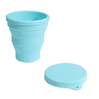 Mini Silicone Folding Cup Retractable Portable Minimal Outdoor Gargle Cup Portable Cup, Ccollapsible Apacity 190ml