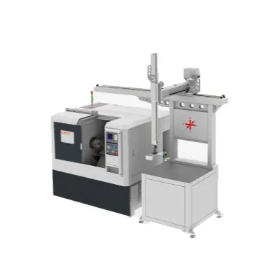 Customized Automatic CNC Latch Robot Arm For Two Sets CNC Machine Material Picking And Place
