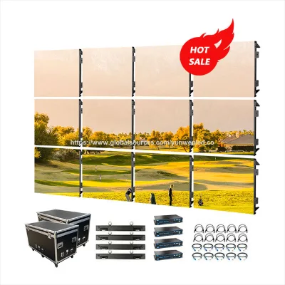 High Resolution Live Performance indoor advertising led display screen rental curve led display video wall