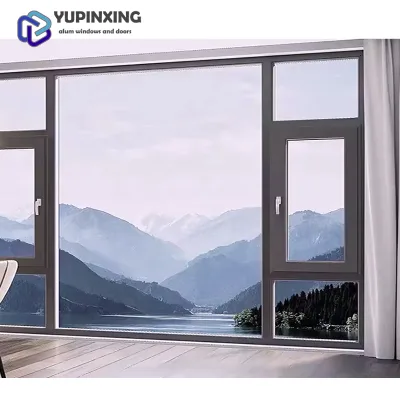 Custom Floor to Ceiling Aluminium Bifold Tempered Glass Door Replacement Glass Windows for Bathroom Residence