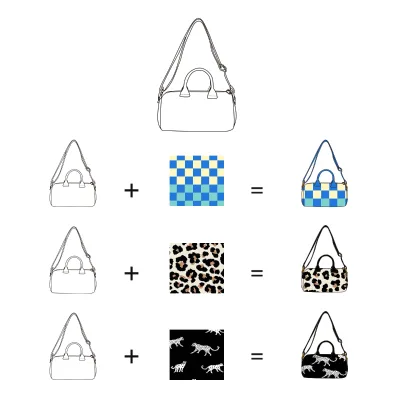 Customized Retro Fashion Women's Handbags High Quality Polyester Duffle Weekender Travel Bag Luxury Portable Shoulder Messenger