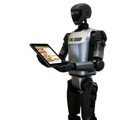 CNC Group Smart Intelligent Metal Robot Housewife Advanced Robotic Humanoid Design Wi-Fi 5G App Control Voice Remote Control