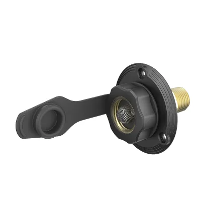 RV Fresh Water Inlet With Check Valve 3/4-11.5NH Lead-free Brass Pipe Threads RV City Water Fill Inlet